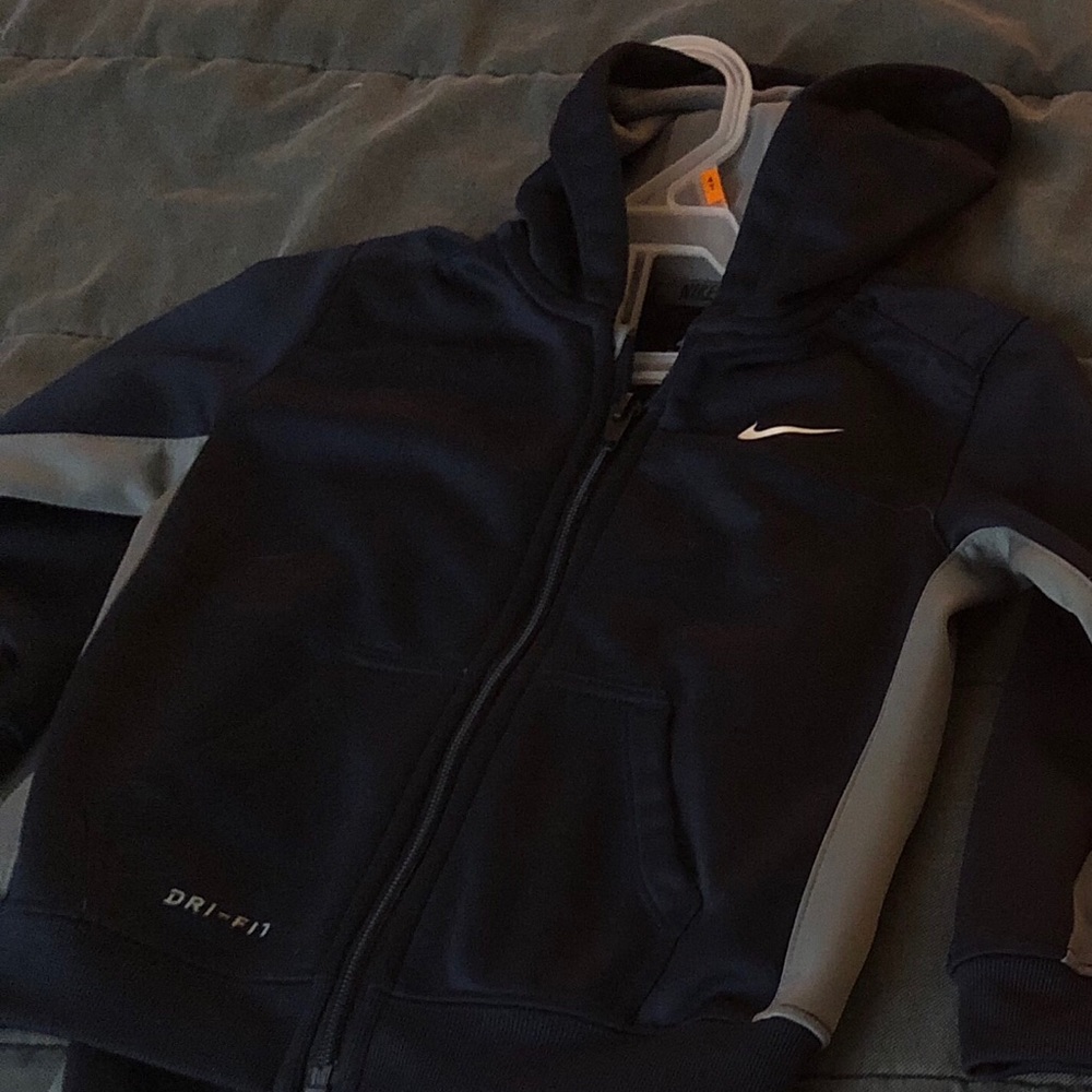 Nike Boys 18M Dri-Fit Sweatsuit Blue Gray